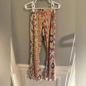 Lucky & Blessed Pink and Blue Flare Bottoms